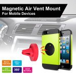 Wholesale Universal Magnetic Air Vent Car Mount Holder QY (Red)
